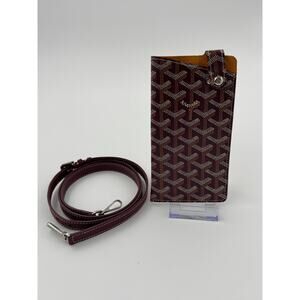 GOYE02: Goyard Eyeglass Holder – Burgundy Goyardine